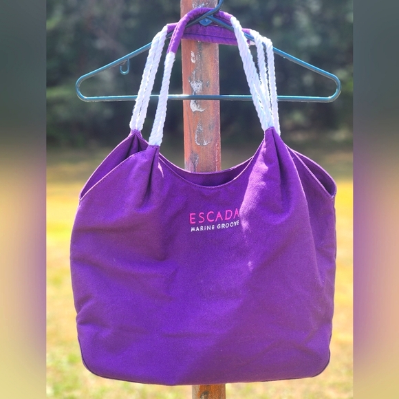 ESCADA Marine Groove Tote Beach Bag - Picture 2 of 5